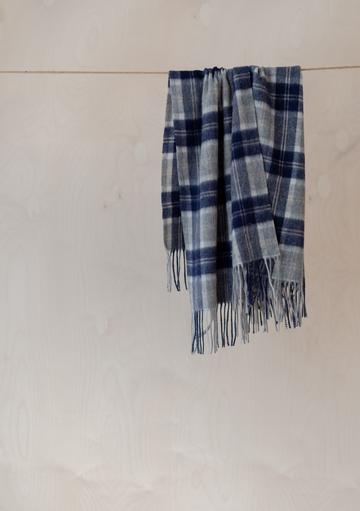 Tartan Blanket Co. Lambswool Scarf Blush Gradient Check