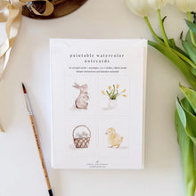 Load image into Gallery viewer, Easter | Paintable Notecards set of 8 PREORDER 25th MARCH
