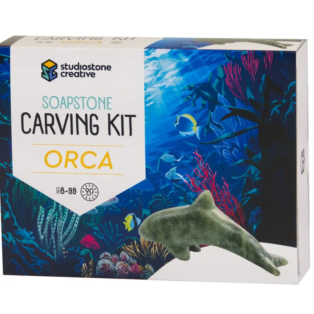 Soapstone Carving Kit | Orca