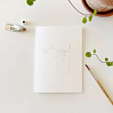 Load image into Gallery viewer, Potted Plants | Paintable Notecards set of 8 PREORDER 25th MARCH
