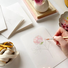 Load image into Gallery viewer, Garden Flowers | Paintable Notecards set of 8 PREORDER 25th MARCH
