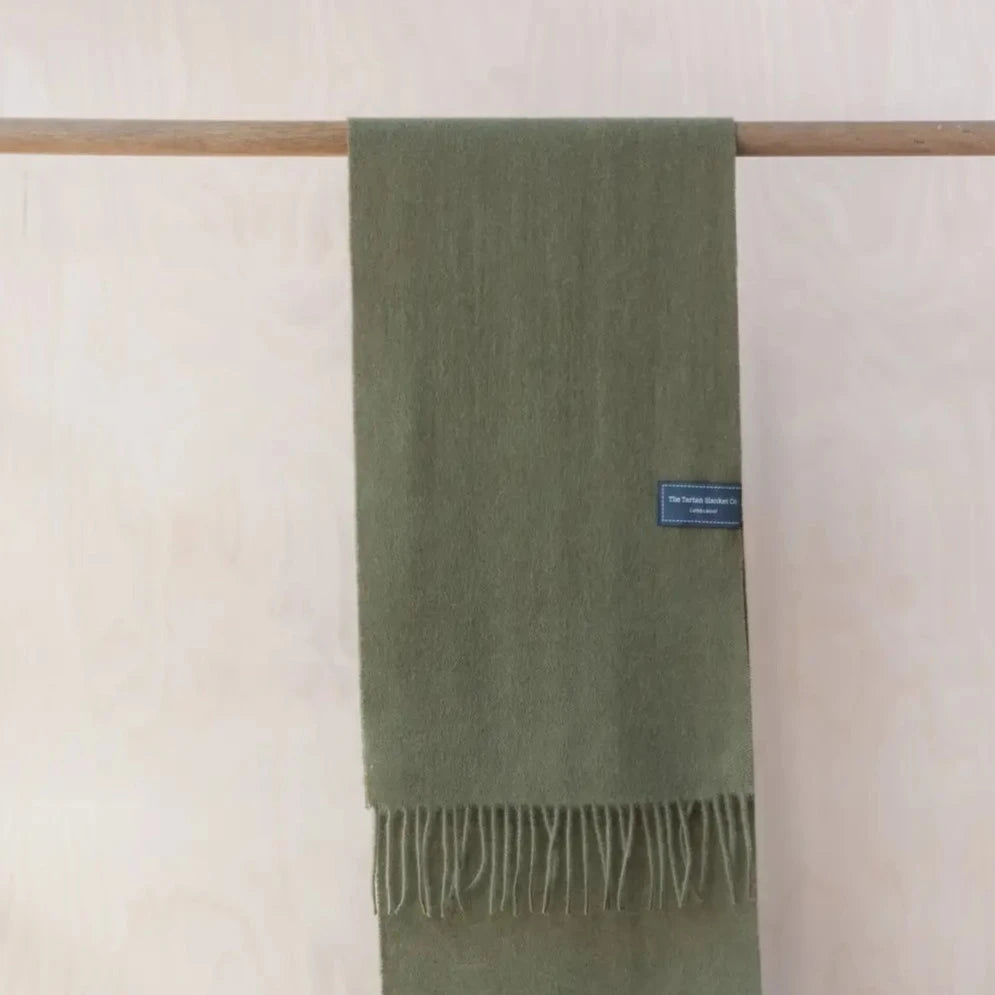 Lambswool Scarf | Olive