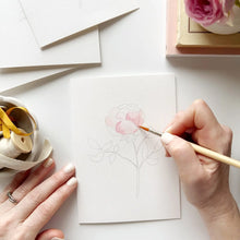 Load image into Gallery viewer, Garden Flowers | Paintable Notecards set of 8 PREORDER 25th MARCH
