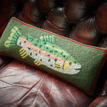 Load image into Gallery viewer, Trout Wool Hook Throw Pillow | 22&quot;x8&quot;
