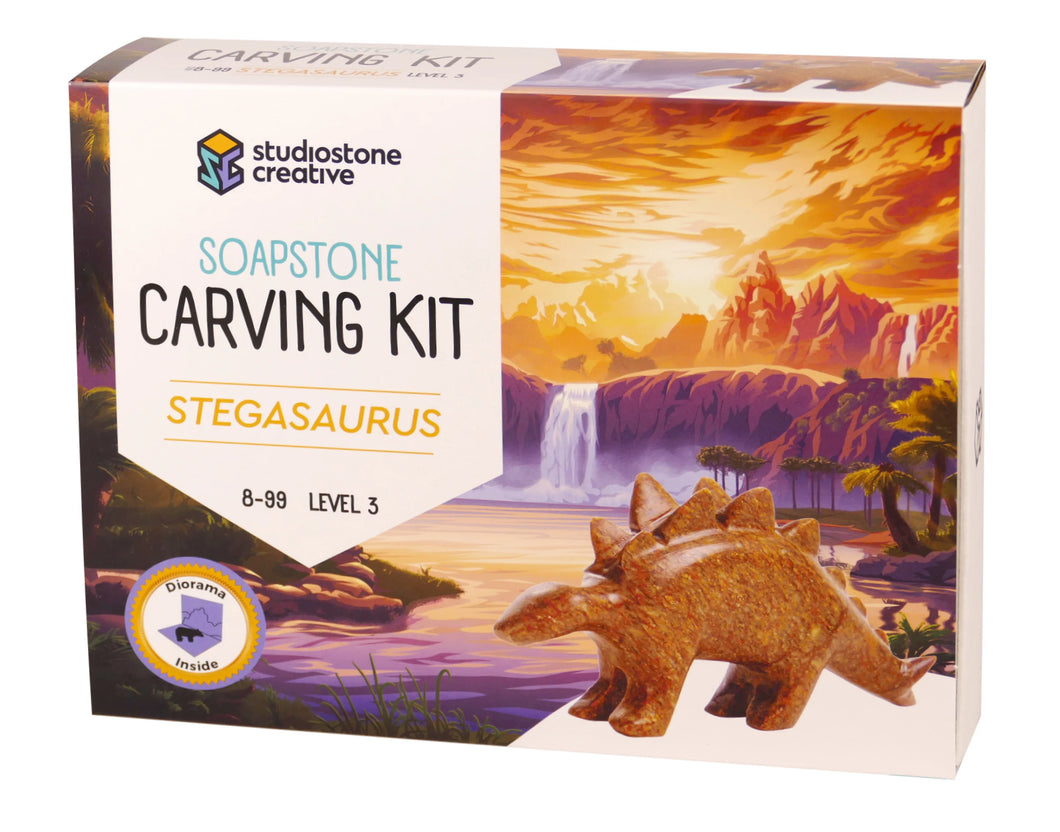 Soapstone Carving Kit | Stegosaurus